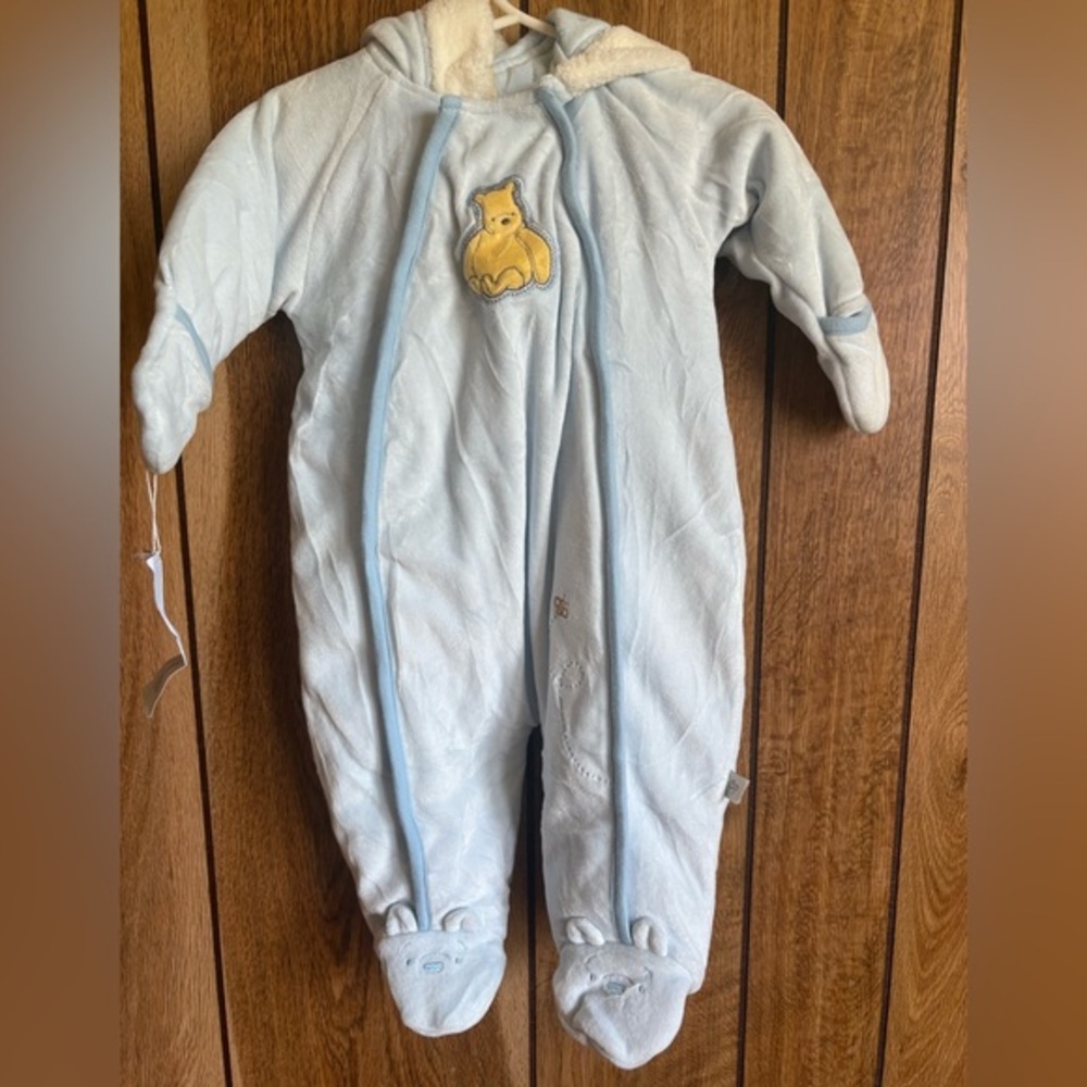 Classic Pooh Baby Bunting Snowsuit 3M NWT Disney Vintage-Inspired